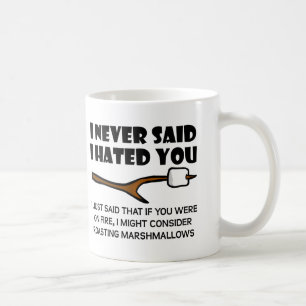 Haatdragende Marshmallows Grappige Mok
