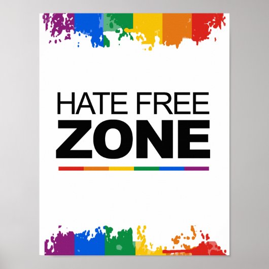 HAATVRIJE ZONE POSTER (Voorkant)