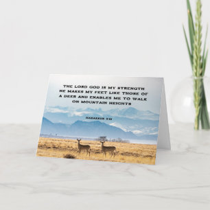 Habakkuk 3:19 De LORD God is mijn STERKTE Bijbel Kaart