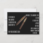 Habana sigaren luxe chique uitnodiging (Achterkant)