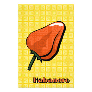 Habanero Chili Pepper Art Print Foto Afdruk