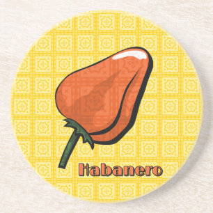Habanero Chili Pepper Sandstone Onderzetter