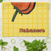 Habanero Chili Pepper Serviette de cuisine (Plié)