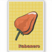 Habanero Chili Pepper Sticker (Voorkant)