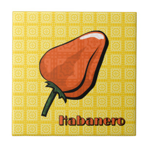 Habanero Chili Pepper Tegel Tegeltje