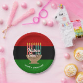HABARI GANI Kwanzaa Papieren Bordje (Feest)