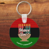 HABARI GANI Kwanzaa Sleutelhanger (Voorkant)