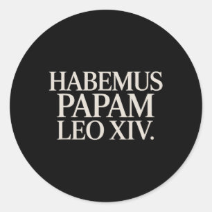 Habemus Papam Leo XIV. paus Ronde Sticker