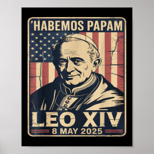 Habemus Papam Paus Leo Robert Prevost Paus. Poster