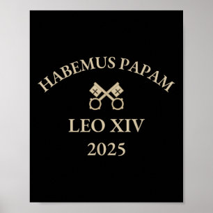 Habemus Papam Paus Leo XIV 2025 Katholiek Poster