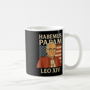 Habemus Papam Paus Leo XIV Amerikaanse vlag Kathol Koffiemok