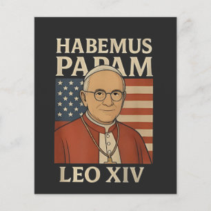 Habemus papam Paus Leo XIV Christelijke Kerk Flyer