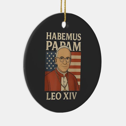 Habemus papam Paus Leo XIV Christelijke Kerk Keramisch Ornament (Rechts)