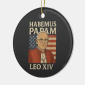 Habemus papam Paus Leo XIV Christelijke Kerk Keramisch Ornament (Links)