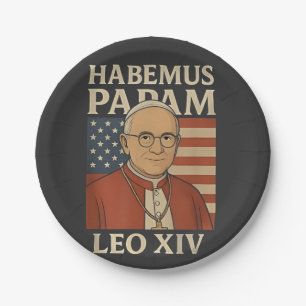 Habemus papam Paus Leo XIV Christelijke Kerk Papieren Bordje