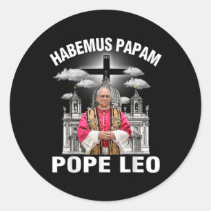 Habemus Papam Paus Leo XIV Shirt Viva Il Papa Paus Ronde Sticker