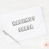 Habemus salsa ovale sticker (Envelop)
