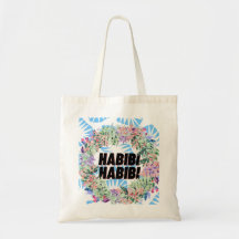 Habibi - aangepaste dubbelzijdige boodschappentas