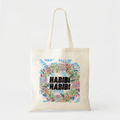 Habibi - aangepaste dubbelzijdige canvas tas (Voorkant)