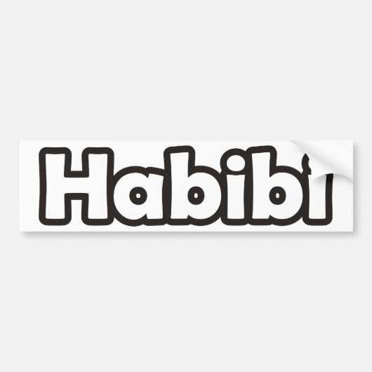 Habibi Bumpersticker (Voorkant)