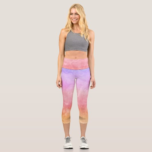 Habilement coloré aquarelle Leggings (Recto)