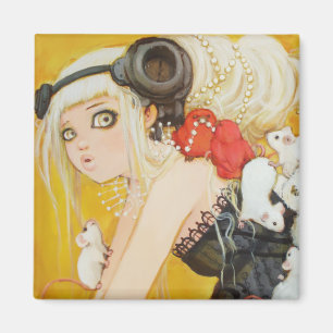 Habillé aimant carré de désordre