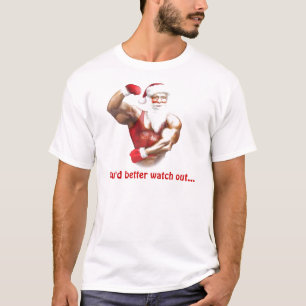 Habillement drôle de T-shirt du père noël