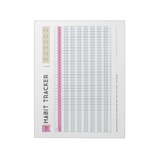 Habit Tracker Notitieblok (Gedraaid)