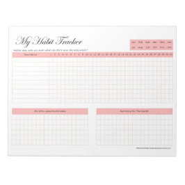 Habit Tracker Notitieblok