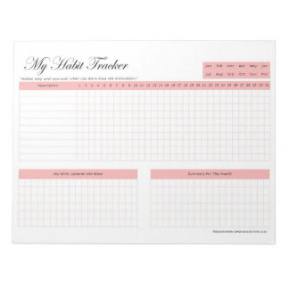 Habit Tracker Notitieblok