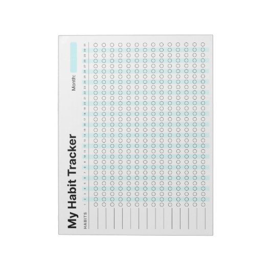 Habit Tracker Notitieblok (Gedraaid)