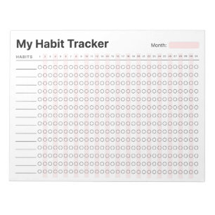 Habit Tracker Notitieblok
