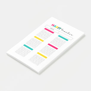 Habit Tracker Planner Journal Post-it® Notes