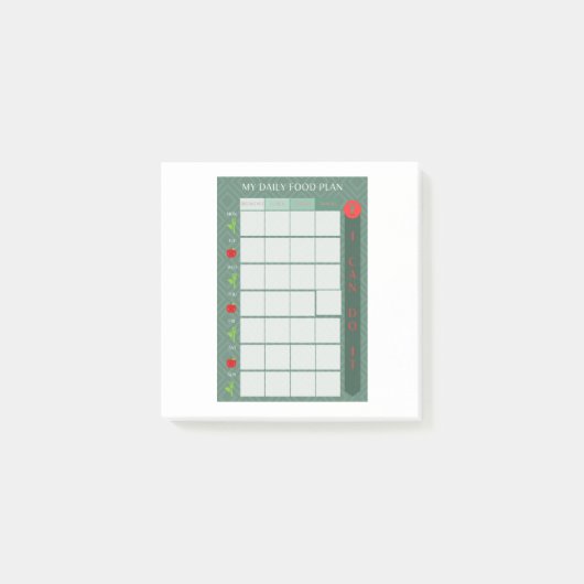 Habit Tracker Planner Notitieblok Gewichtsverlies  Post-it® Notes (Voorkant)