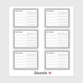 Habit Tracker Planner Sticker (Vel)