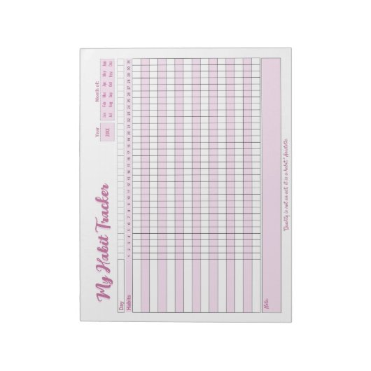Habit Tracker Volledig  Blocnote (Gedraaid)