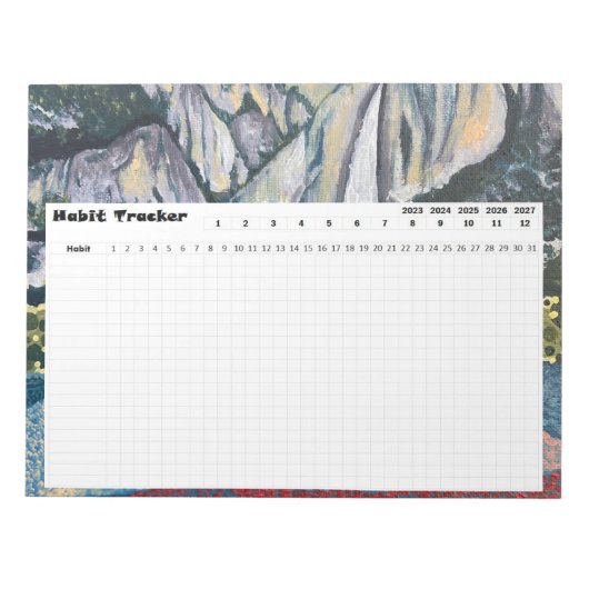 Habit Tracker Yosemite National Park Notitieblok (Voorkant)