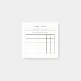  habitattracker met aantekeningen van 3 x 3 inch post-it® notes