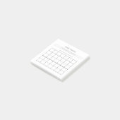 habitattracker met aantekeningen van 3 x 3 inch post-it® notes (Schuin)