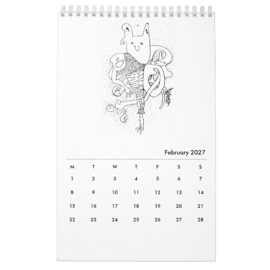 Habitual Creatures 2016 Calendar Kalender (Feb 2027)