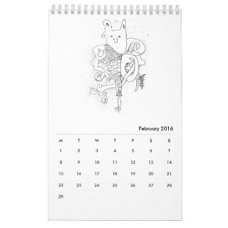 Habitual Creatures 2016 Calendar Kalender