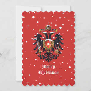 Habsburg "Prettig Kerstmis" Vlak Feestdagenkaart