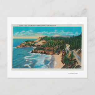 Hacenta Head Lighthouse en Cape PerpetuaCoast Briefkaart