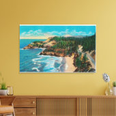 Hacenta Head Lighthouse en Cape PerpetuaCoast Canvas Afdruk (Insitu (Woonkamer))