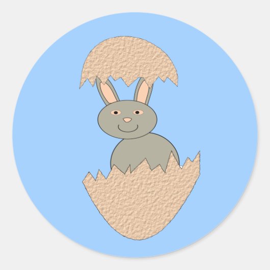 Hachage de lapin à partir d'Oeuf Stickers d'oiseau (Devant)