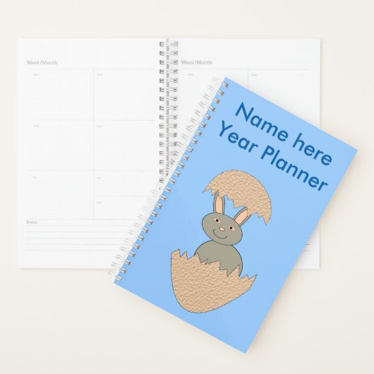 Hachage de lapin de l'oeuf Weird Custom Planner (Devant avec enveloppe)