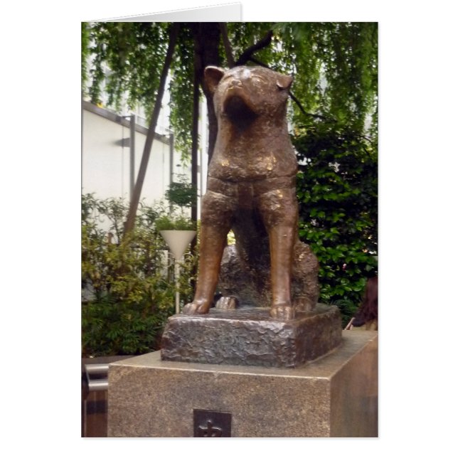 hachikō standbeeld (Voorkant)