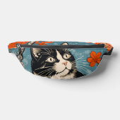 Hachiware Neko (Tuxedo Cat) Aangepast Heuptasje (Liggend)