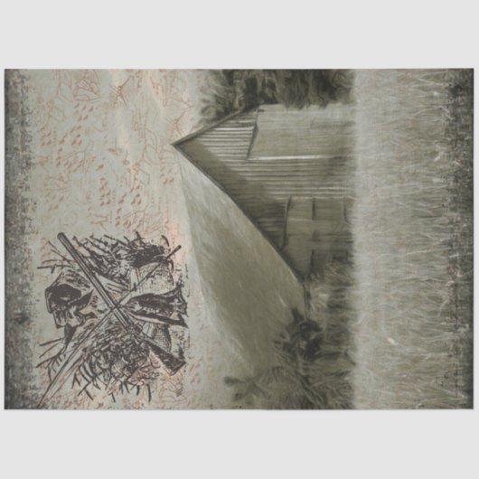 Hacht op boerderijen Ephemera-ontkoppeling Tissuepapier (Voorkant)