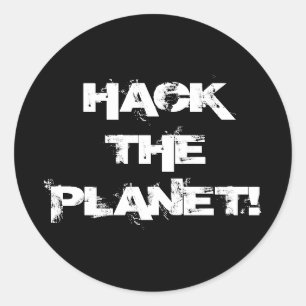 Hack the Planet autocollant